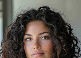 Radiant Medium-Length Curls with Luscious Depth