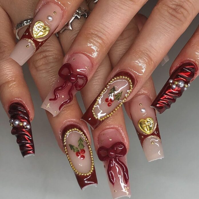 27 Stunning Maroon Fall Nails for 2024 That You'll Love