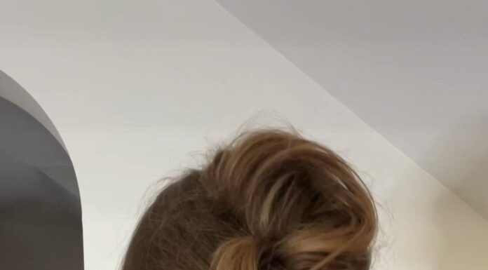 Easy wedding guest updo