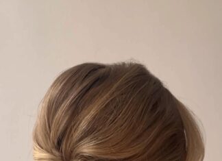 Classy bridal updo